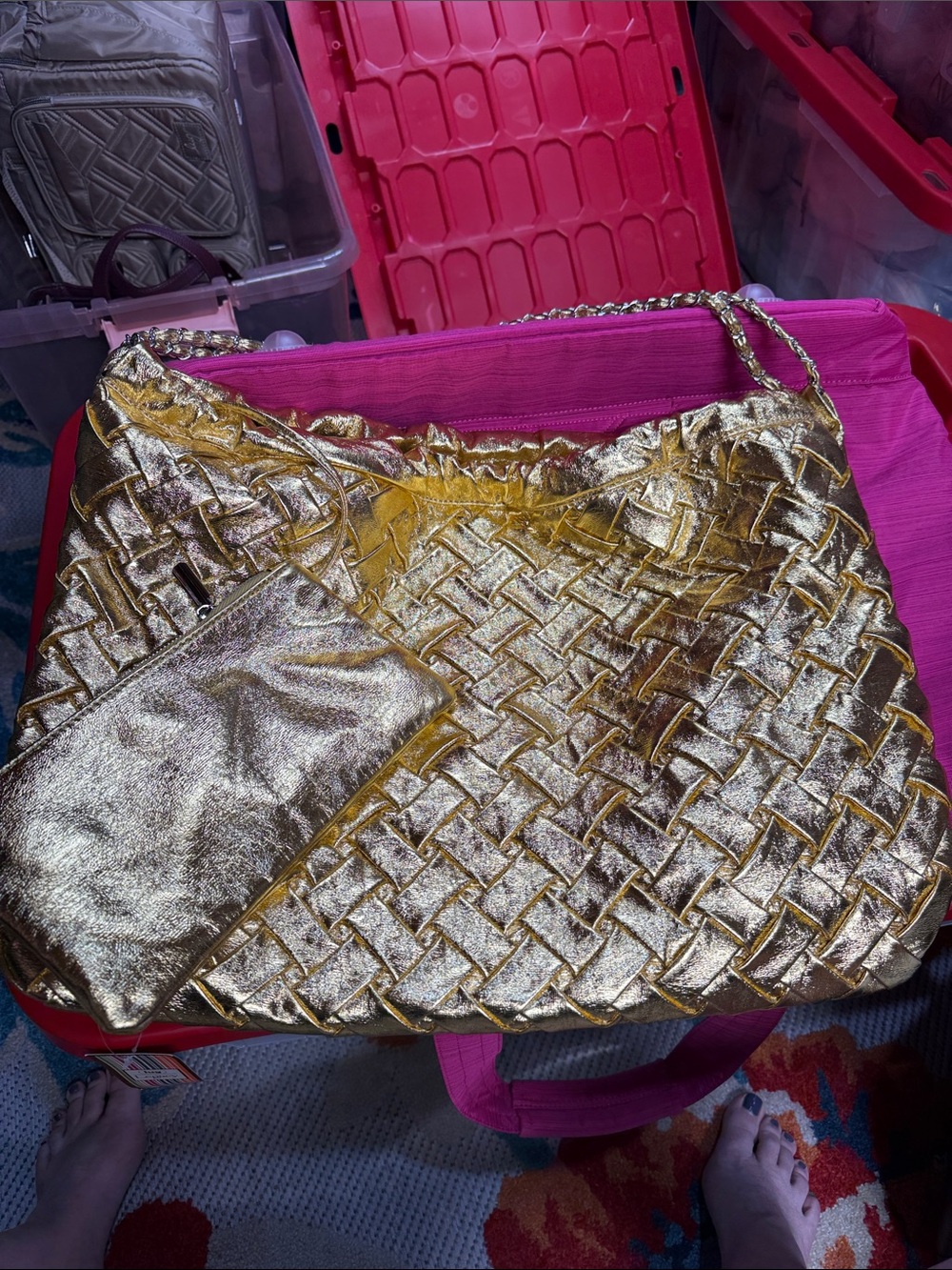 BIG GOLD BAG